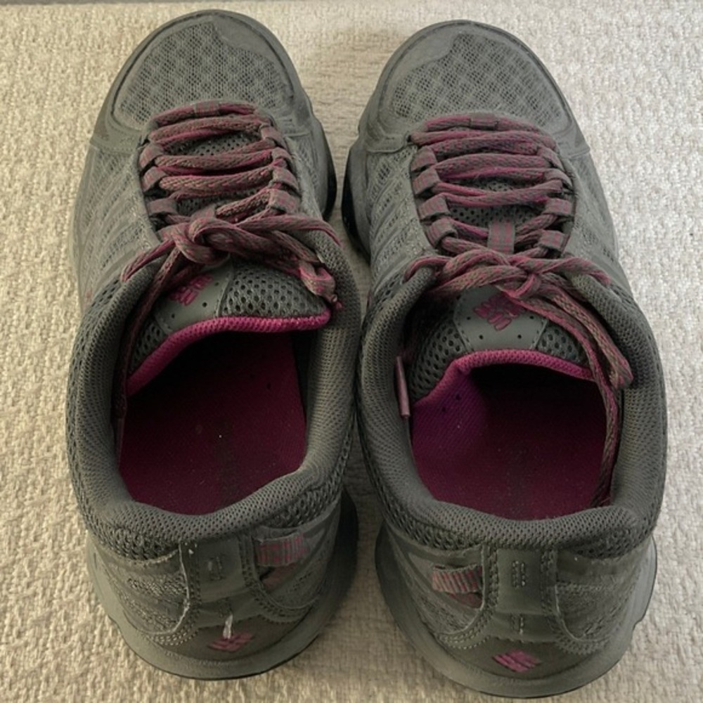 Columbia Conspiracy III OutDry Waterproof Trail Shoes Grey Purple Womens 7.5 - Picture 2 of 12